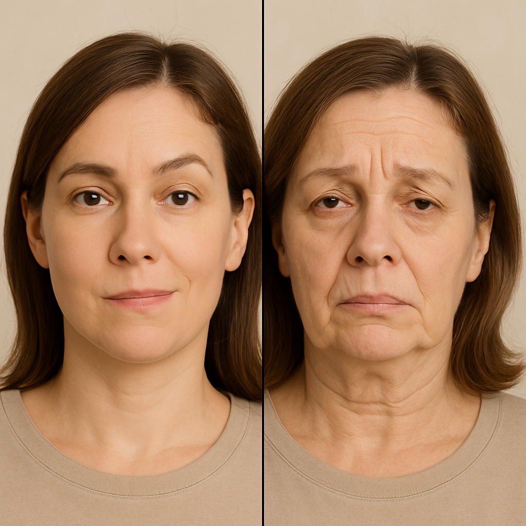 顔にゆがみがあるとお肌のたるみは進行します！